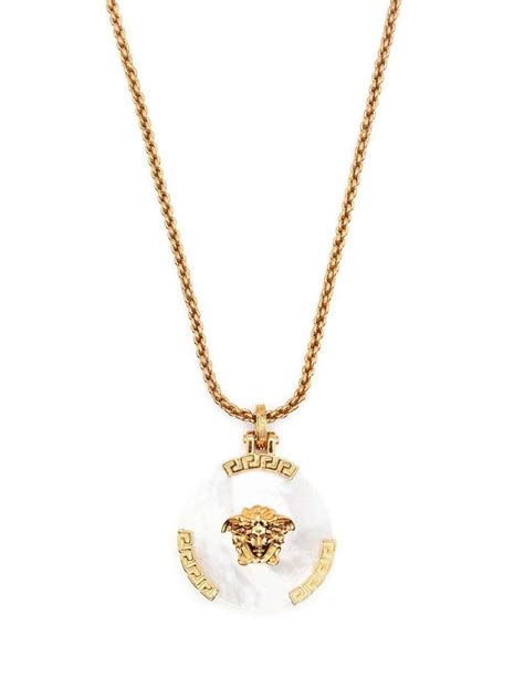 versace la medusa necklace|versace lock statement necklace.